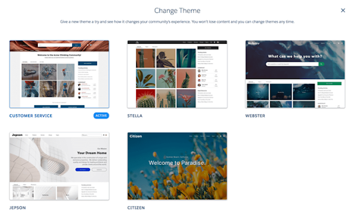 Salesforce Community Templates