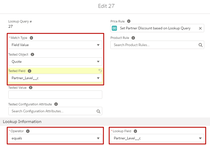 CPQ Lookup Query Fields And Picklists