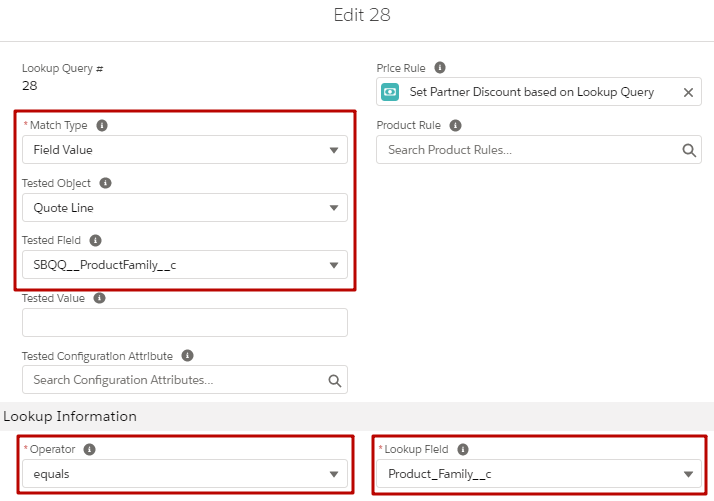 CPQ Lookup Query Fields And Picklists