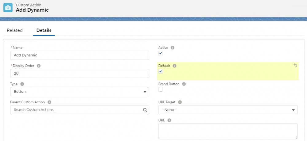 Salesforce CPQ Custom Action Details Fieldset